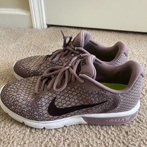 Purple nike air max sneakers